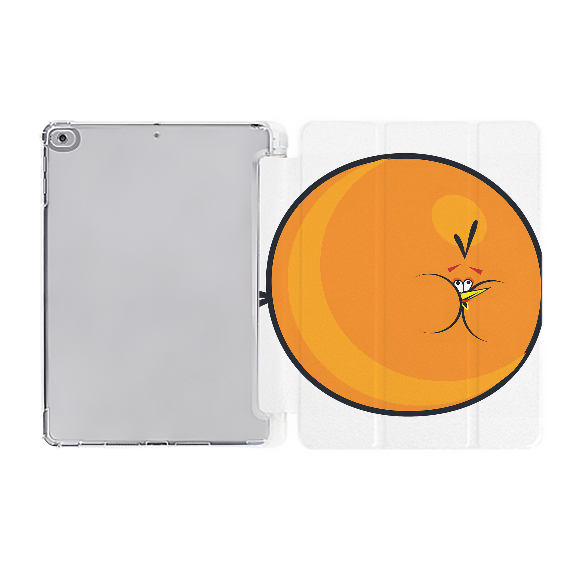 （画像用） Angry Birds アングリーバード IPad ケース ペン収納付き 三つ折りスタンド PUレザー×シリコン 対応機種9.5/10.5/10.9インチ